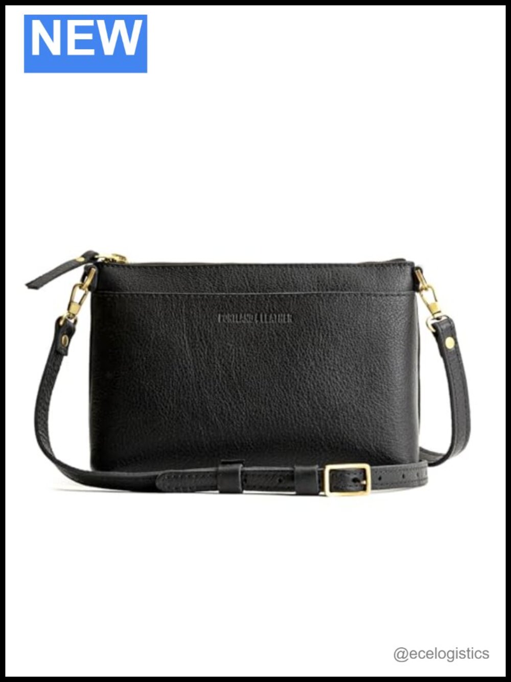 Full-Grain Leather Crossbody Purse w/ Removable Strap